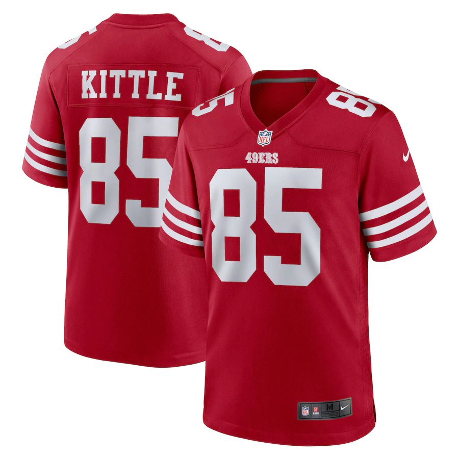 Men San Francisco 49ers #85 George Kittle Nike Scarlet Player Game NFL Jersey